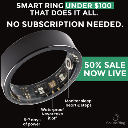 SoluraRing™ Aus No.1 Wellness Smart Ring 60% OFF