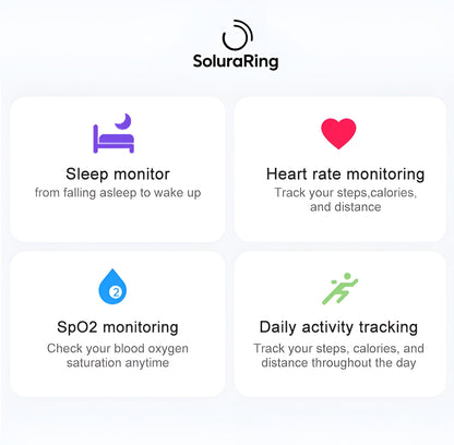 SoluraRing™ Aus No.1 Wellness Smart Ring 60% OFF